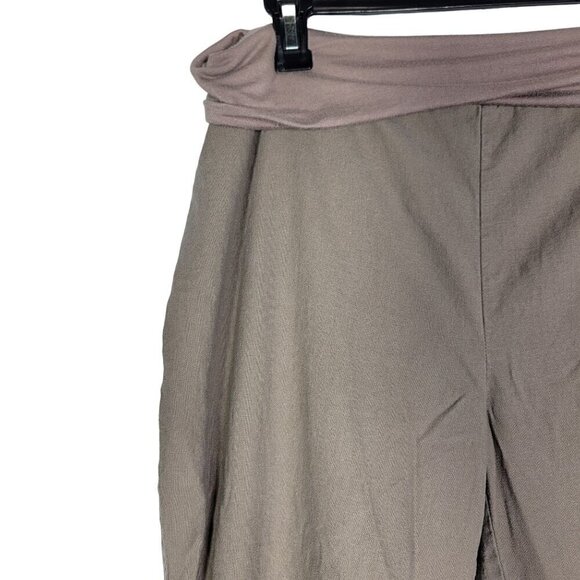 Love Tree Women's Wide Leg Linen, Viscose Light Weight Brown Pants Size 2x - Picture 2 of 12